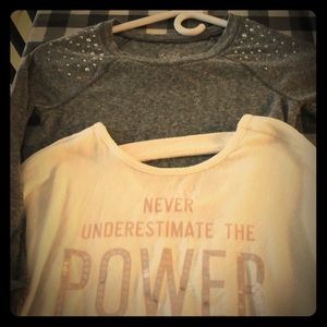 Two  long sleeve girls tops.